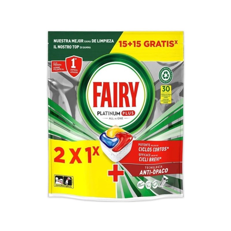 FAIRY CAPS PLATINUM PLUS ALL IN ONE LEMON 30PZ