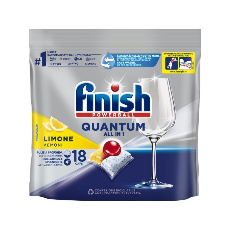 FINISH POWERBALL QUANTUM ALL IN 1 LIMONE 18 PZ