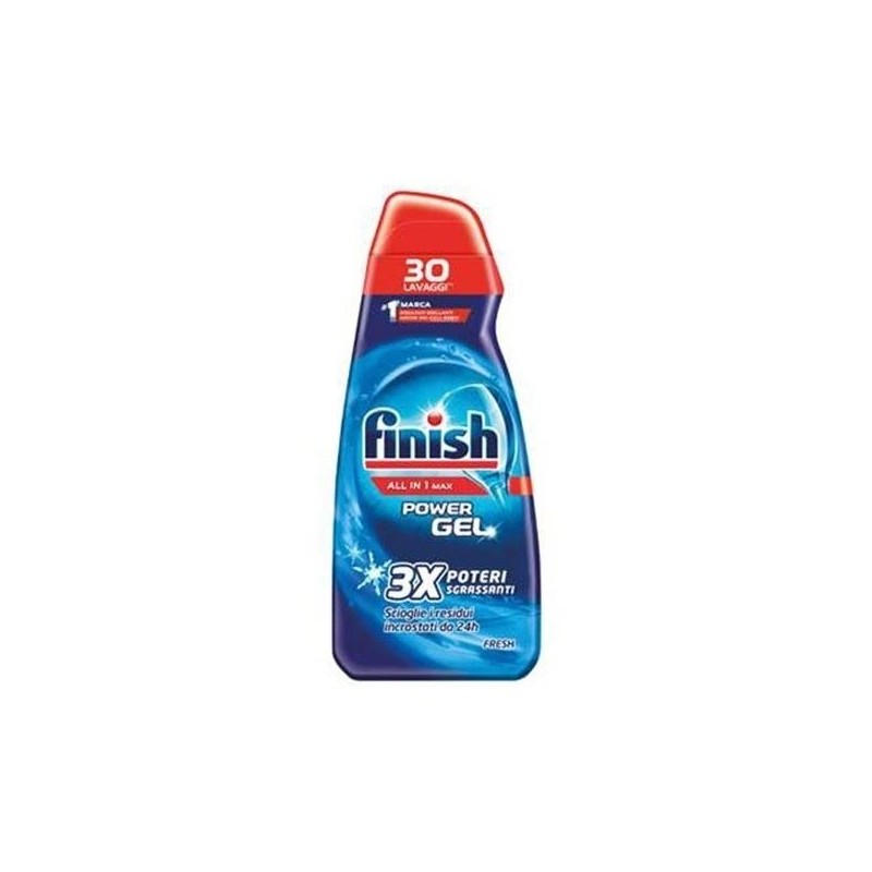 FINISH POWER GEL ALL IN 1 REGULAR FRESH 600 ML 30 LAV.