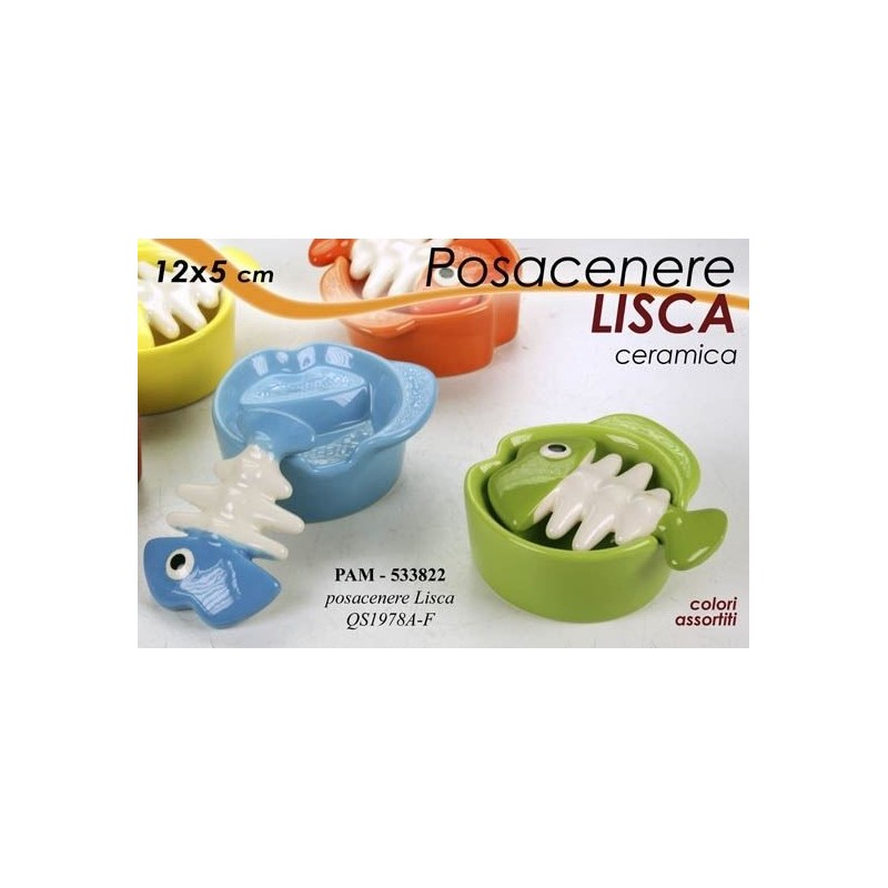 POSACENERE CERAMICA LISCA di PESCE GICOS