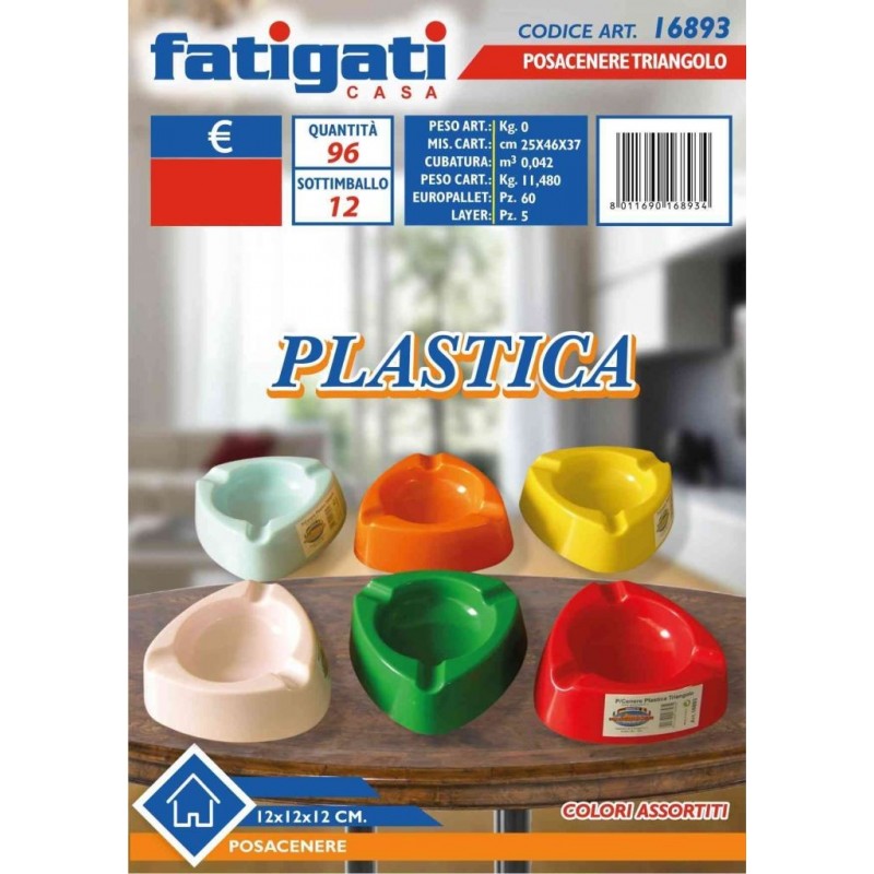 POSACENERE PLASTICA TRIANGOLO 16893 FATIGATI