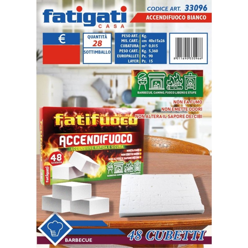 ACCENDIFUOCO PRESTO FUOCO A/48 CUBETTI 33096
