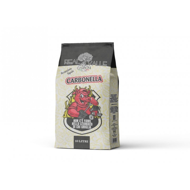 CARBONELLA di LEGNA 100% VERGINE SACCHETTO 10lt circa