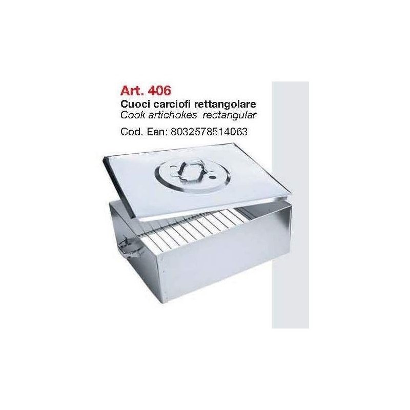 FORNACETTA ARROSTI CARCIOFI LAMIERA RETTANG. 406