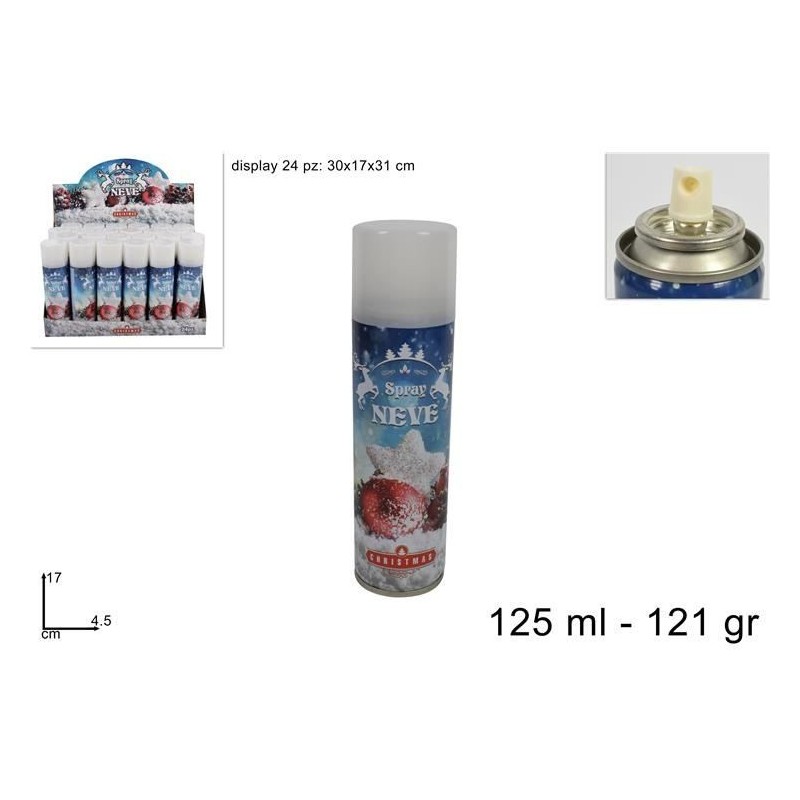 BOMBOLETTA SPRAY DECORAZIONI NEVE CHRISTMASS 125ml DS