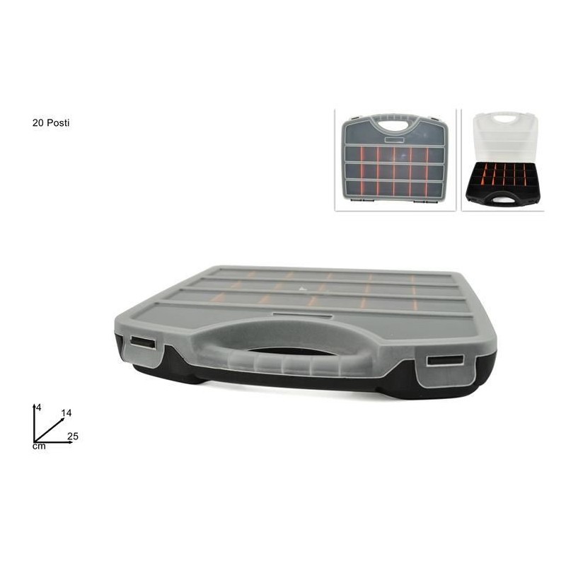 CASSETTA PORTA ATTREZZI 20 scomp. 25x14x4 395967 DS
