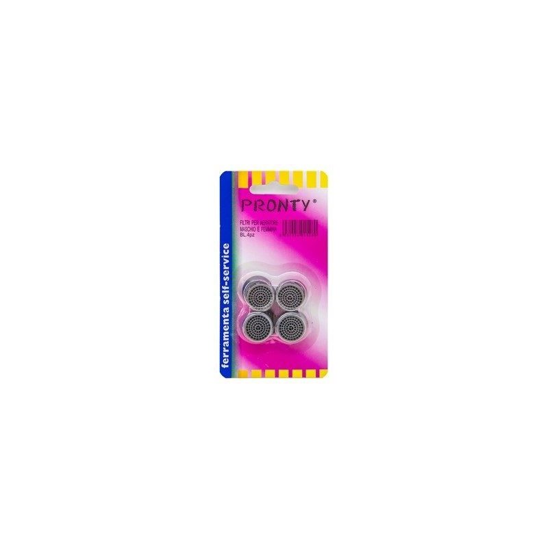 FILTRO RUBINETTO MASCHIO/FEMMINA 4pz 15280 PRONTI