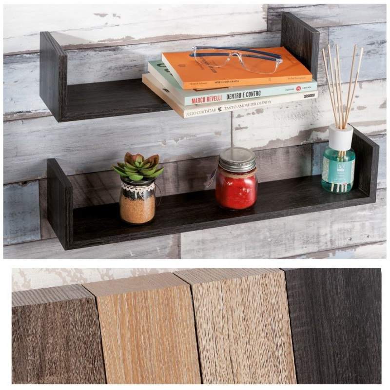 MENSOLA MDF KNOLL 2pz 40+51cm 48763 4colori AD