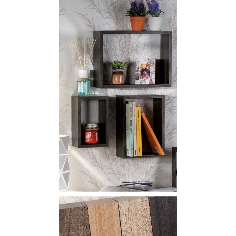 MENSOLA MDF KNOLL 3pz 21+26+31cm 48766 4col AD