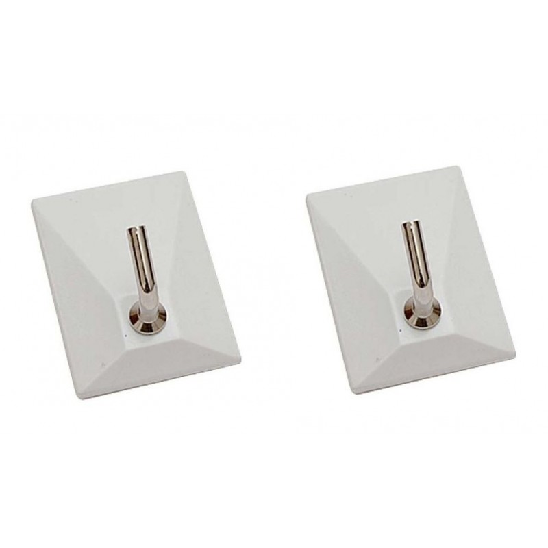 GANCIO ADESIVO 1 POSTO BIANCO A/2 COD. 17123 PRONTY