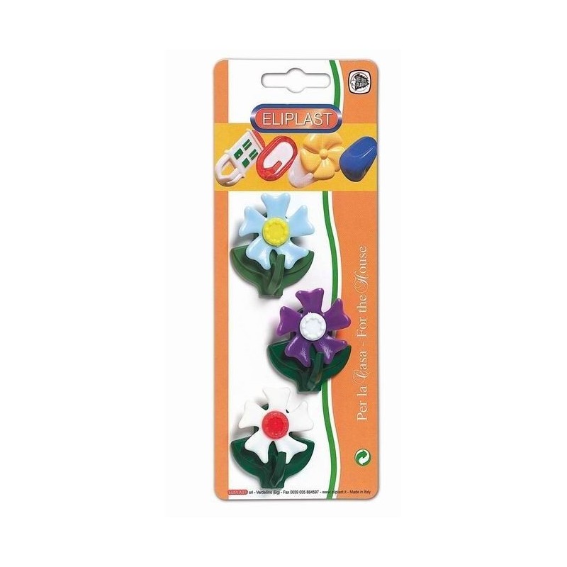 GANCIO ADESIVO 1 POSTO PERVINCA A/3 COD. 27 ELIPLAST