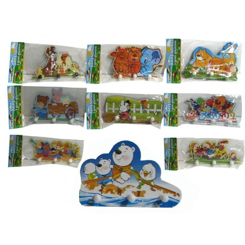 GANCIO ADESIVO BABY 3 POSTI A/1 VARI SOGGETTI 65613/6745 BOL