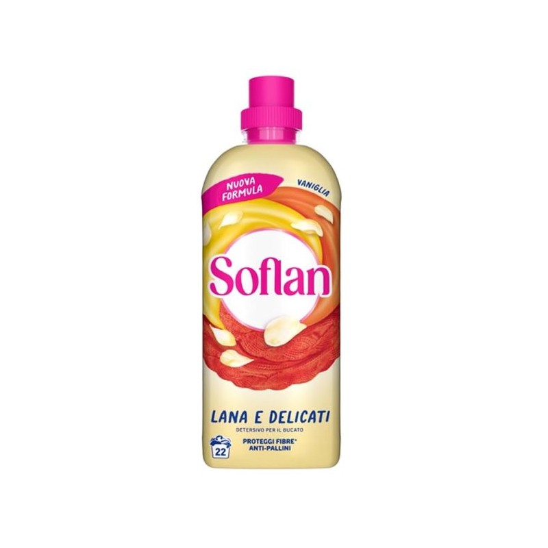 SOFLAN LIQUIDO LANA E DELICATI VANIGLIA 22 LAV. 900ML