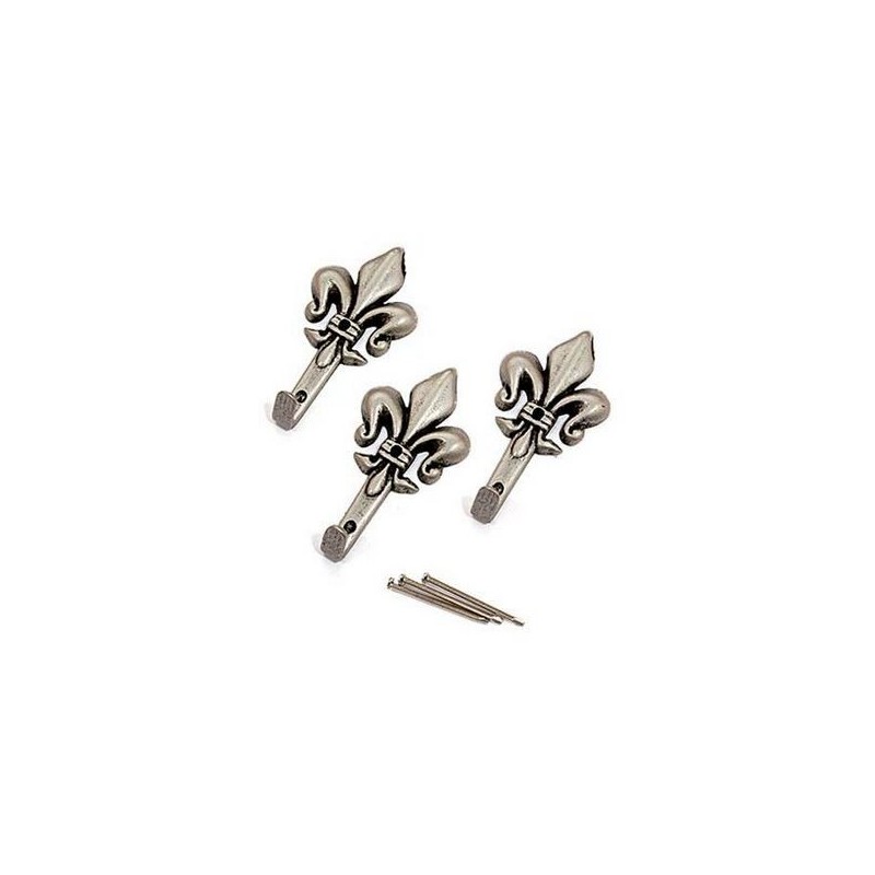 GANCIO QUADRO CHIODINI GIGLIO A/3 GRANDE ARGENTO PRONTY