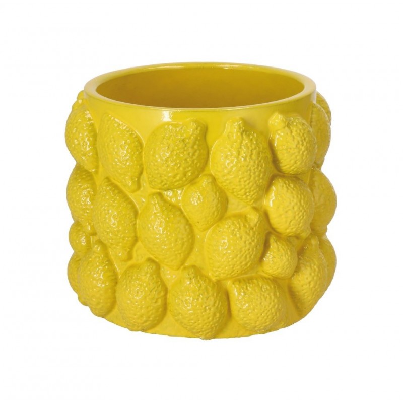 CASPO' - CACHEPOT CEMENTO LIMONI 107262 D. 16,5x H. 14cm AD
