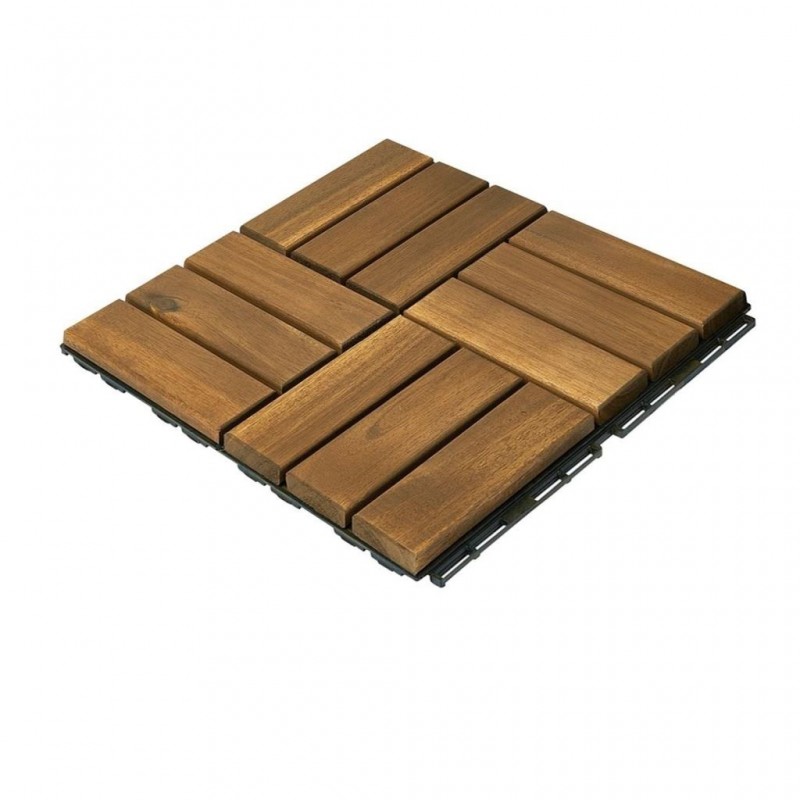 PIASTRELLA PAVIMENTO 9pz WOOD ACACIA 30x30x2cm 1648560