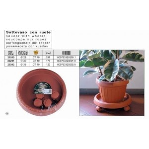 SOTTOVASO C/RUOTE 35cm 20202