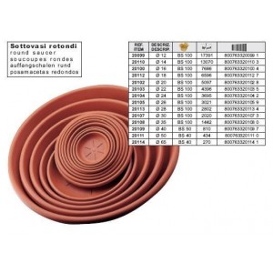 SOTTOVASO MARRONE 24cm 20104