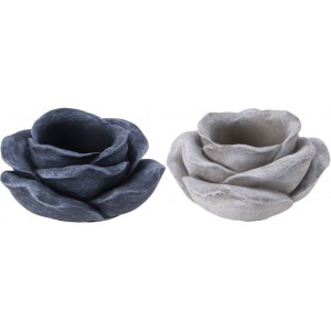 VASO CEMENTO FORMA ROSA D....