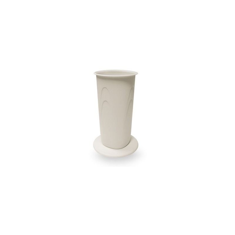 VASO FIORI PLA LILIUM C/BASE 31cm AVORIO o ANTRACITE VECA