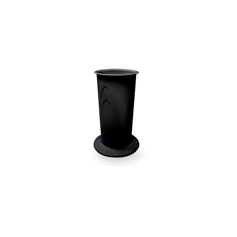 VASO FIORI PLA LILIUM C/BASE 31cm NERO VECA