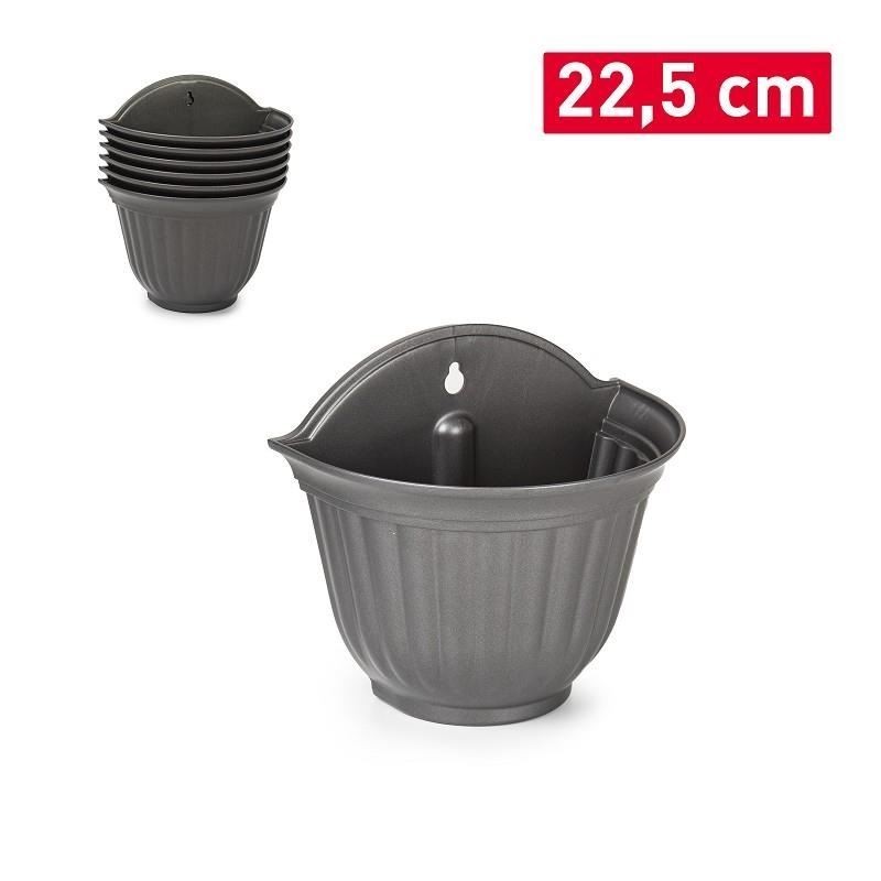 VASO PARETE ROMA 23cm ANTRACITE 1491035 PF
