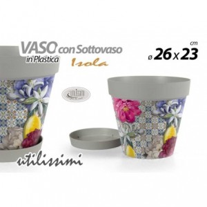 VASO PLASTICA + SOTTOVASO...