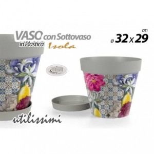 VASO PLASTICA + SOTTOVASO...