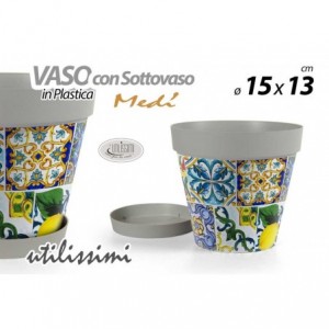 VASO PLASTICA + SOTTOVASO...
