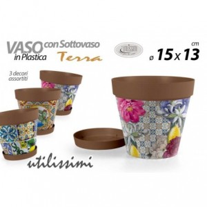 VASO PLASTICA + SOTTOVASO...