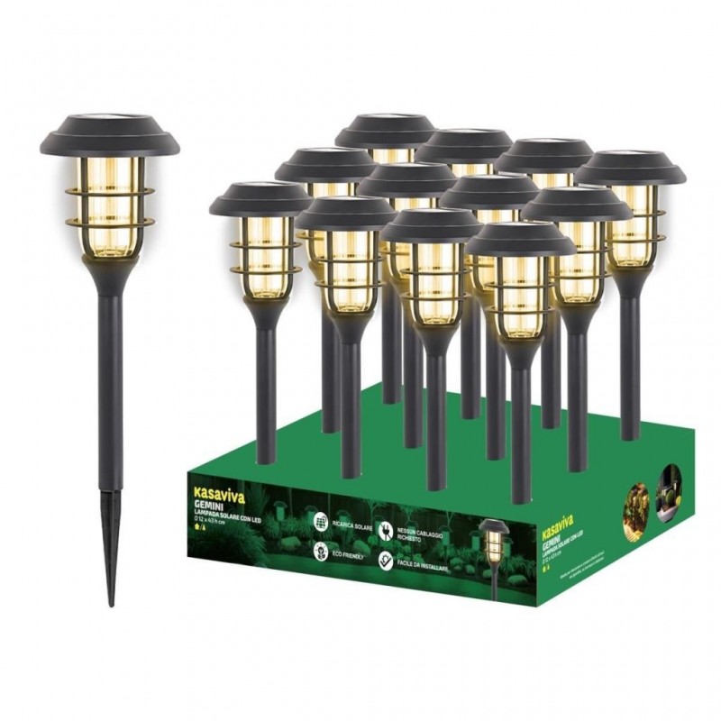LAMPADA GIARDINO SOLARE GEMINI 43cm 1648324 KAS