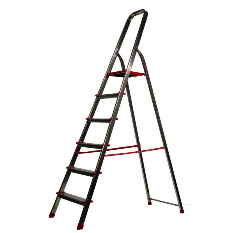 SCALA ALLUMINIO BRIDGET 6 gradini 100kg 180/4 JUMBO