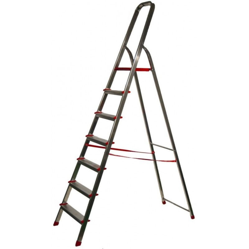 SCALA ALLUMINIO BRIDGET 7 gradini 100kg 180/5 JUMBO