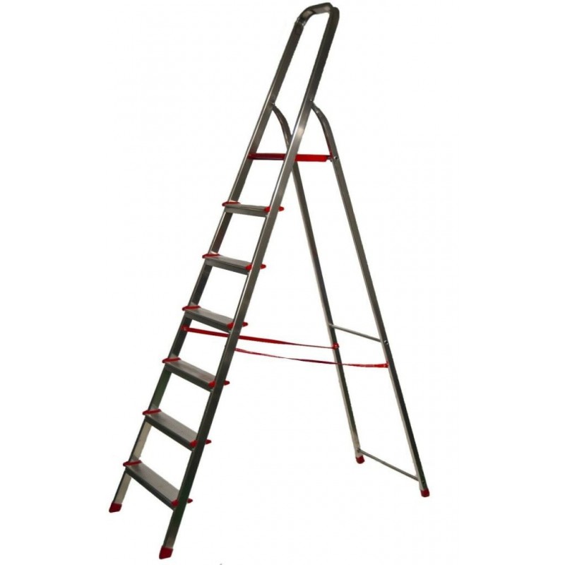 SCALA ALLUMINIO BRIDGET 8 gradini 100kg 180/6 JUMBO