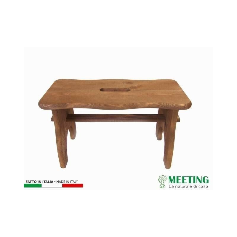 SGABELLO LEGNO 360 NOCE 39x21x19cm MEETING