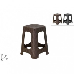 SGABELLO PLASTICA T/RATTAN...