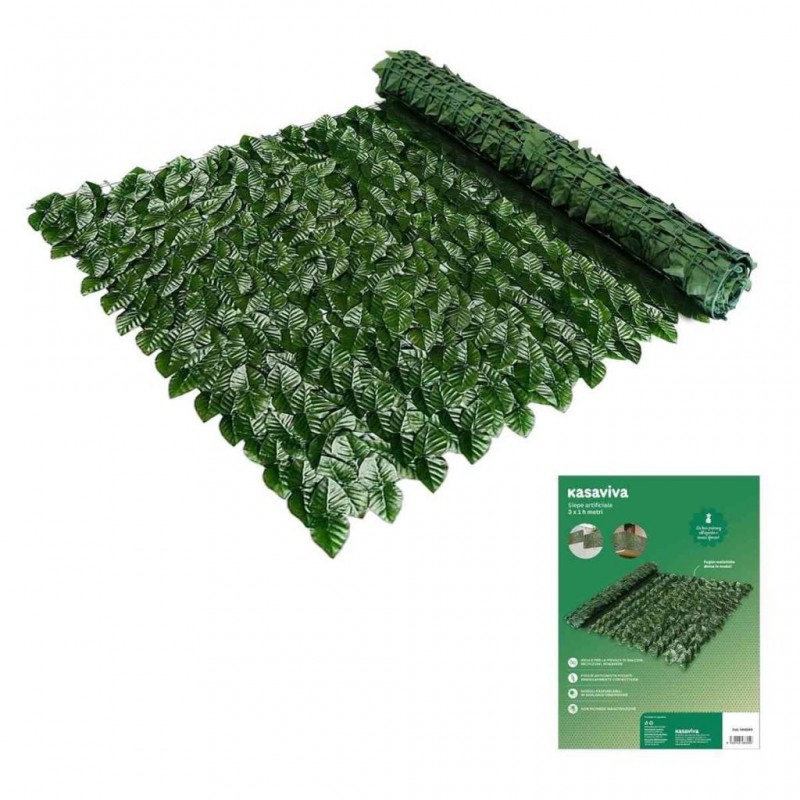 SIEPE ARTIFICIALE ROTOLO FOGLIE 3x1mt PRO 1648345 KAS