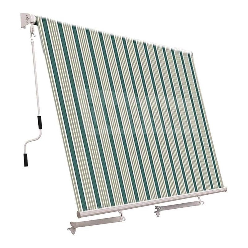 TENDA SOLE C/RULLO S/CASSONETTO 300x250cm 3901 VERDE/BIANCO