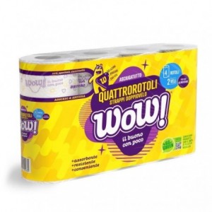 WOW ASCIUGATUTTO 4 ROTOLI 2V