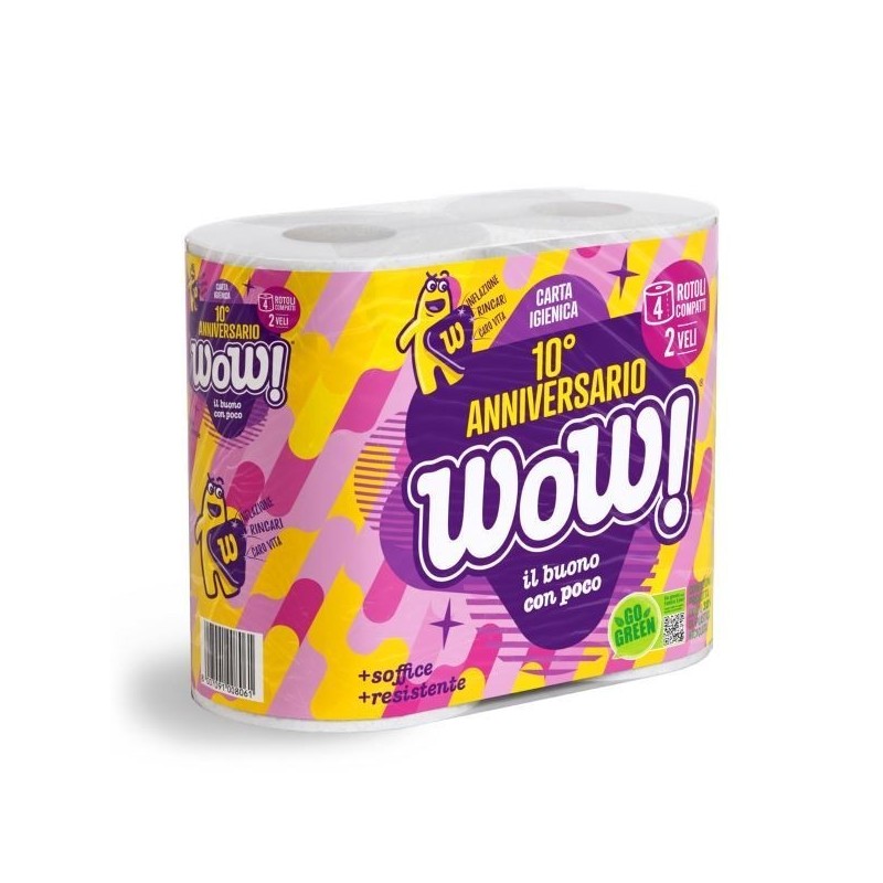 WOW IGIENICA ANNIVERSARIO 4 ROTOLI 2V