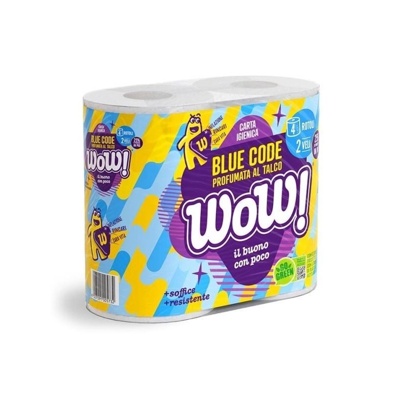 WOW IGIENICA PROFUMATA BLUE CODE 4 RT 2V