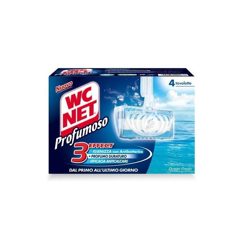 WC NET TAVOLETTA SOLIDA OCEAN FRESH 4PZ/PINO 1PZ