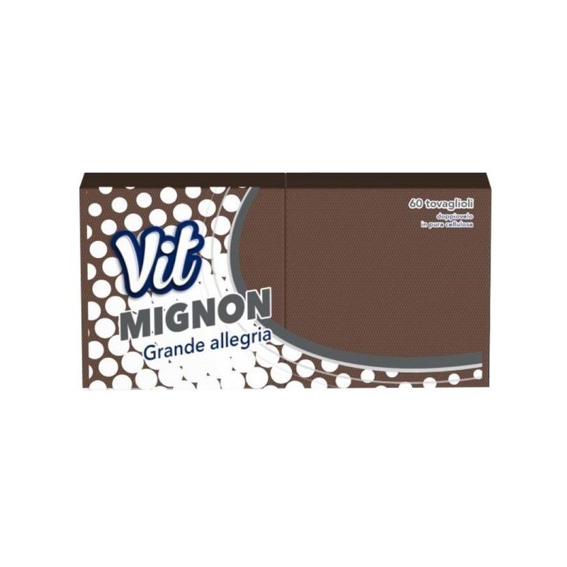 VIT MIGNON TOVAGLIOLI MARRONE 25X25 2V 60PZ