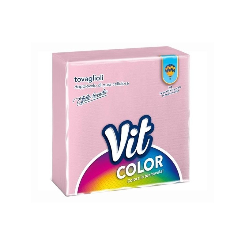VIT TOVAGLIOLI COLOR ROSA 32X32 2V