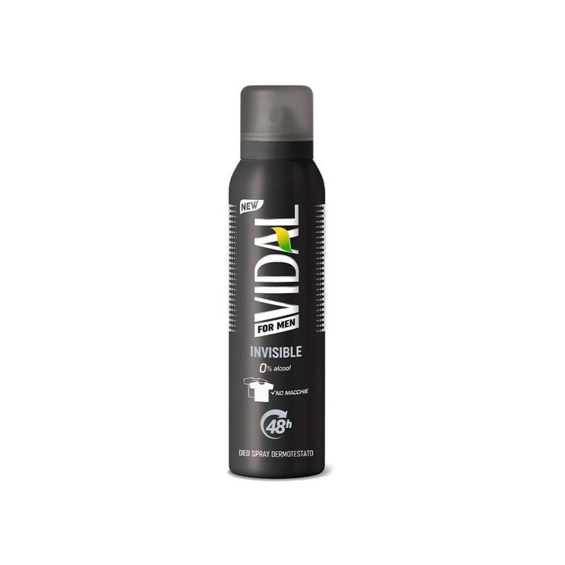 VIDAL DEO SPRAY MEN INVISIBLE 48H 150 ML