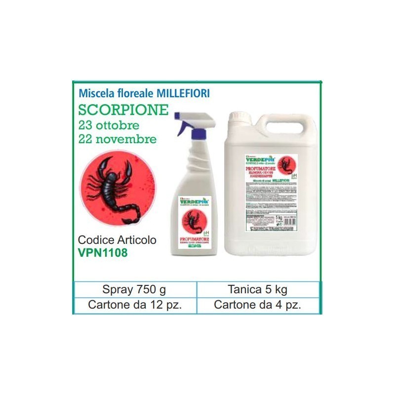 VERDEPIU PROFUMATORE SPRAY 750 SCORPIONE