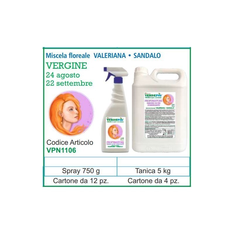 VERDEPIU PROFUMATORE SPRAY 750 VERGINE