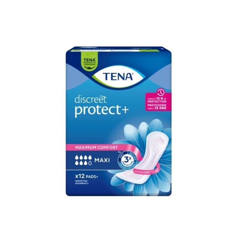 TENA DISCREET PROTECT+ MAXI 12 PZ