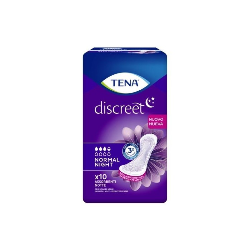 TENA DISCRET NORMAL NIGHT 10 PZ