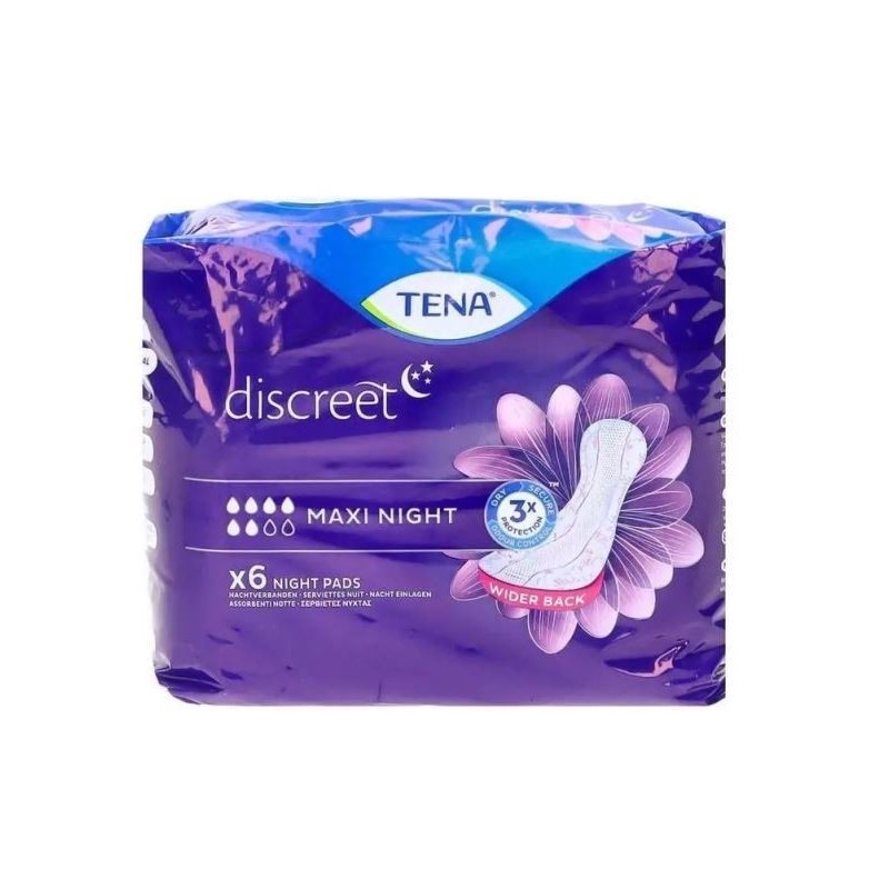 TENA LADY DISCREET MAXI NIGHT 6 PZ